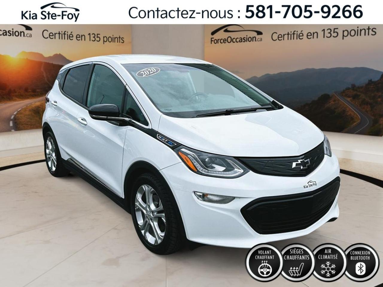 Used 2020 Chevrolet Bolt EV LT *A/C *5 PORTES *VOLANT CHAUFFANT *CARPLAY for sale in Ste-Foy, QC