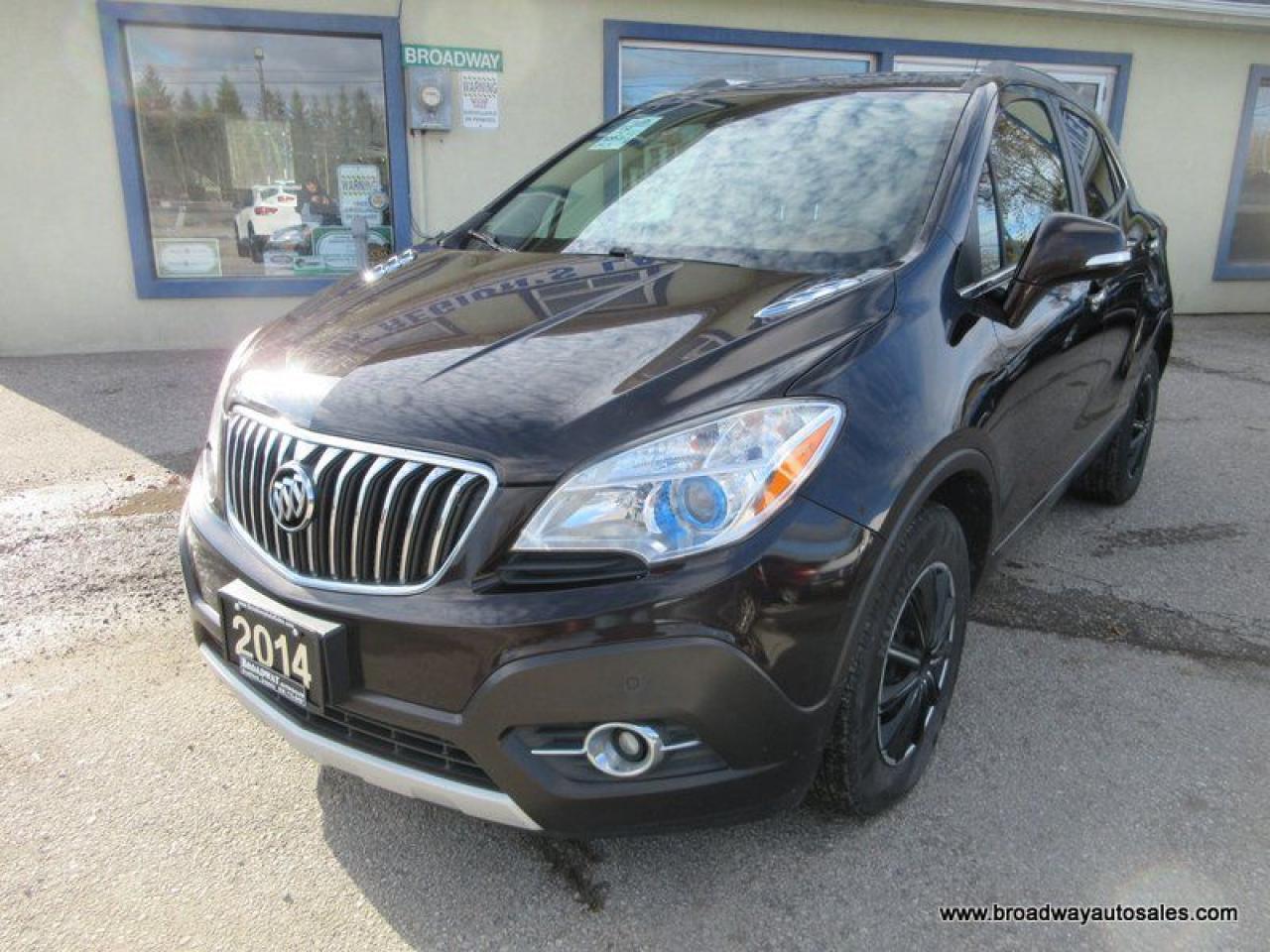 Used 2014 Buick Encore LOADED PREMIUM-EDITION 5 PASSENGER 1.4L - TURBO.. NAVIGATION.. POWER SUNROOF.. LEATHER.. HEATED SEATS.. BACK-UP CAMERA.. BLUETOOTH SYSTEM.. for sale in Bradford, ON