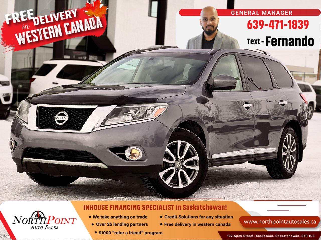 Used 2015 Nissan Pathfinder SL AWD for sale in Saskatoon, SK