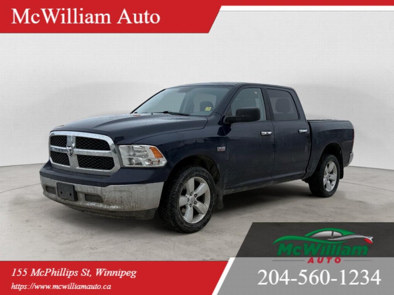 Used 2017 RAM 1500 SLT 4X4 CREW CAB 140 in. WB Automatic for sale in Winnipeg, MB