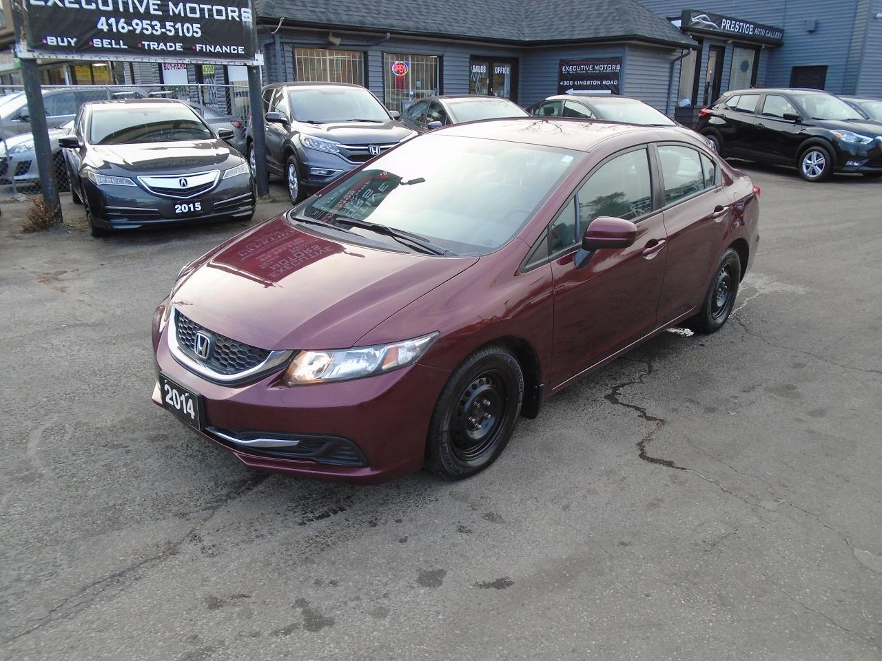 Used 2014 Honda Civic LX/ LOW KM / HEATED SEATS/ KEYLESS/ FUEL SAVER / for sale in Scarborough, ON