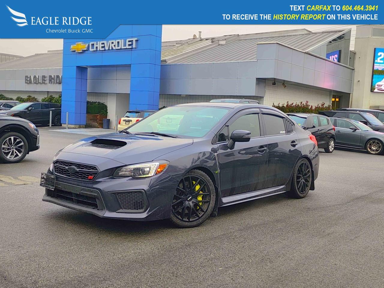 Used 2019 Subaru WRX STI Sport-tech w/Lip Overhead airbag, Power door mirrors, Power steering, Power windows, Radio data system, Remote keyless entry for sale in Coquitlam, BC