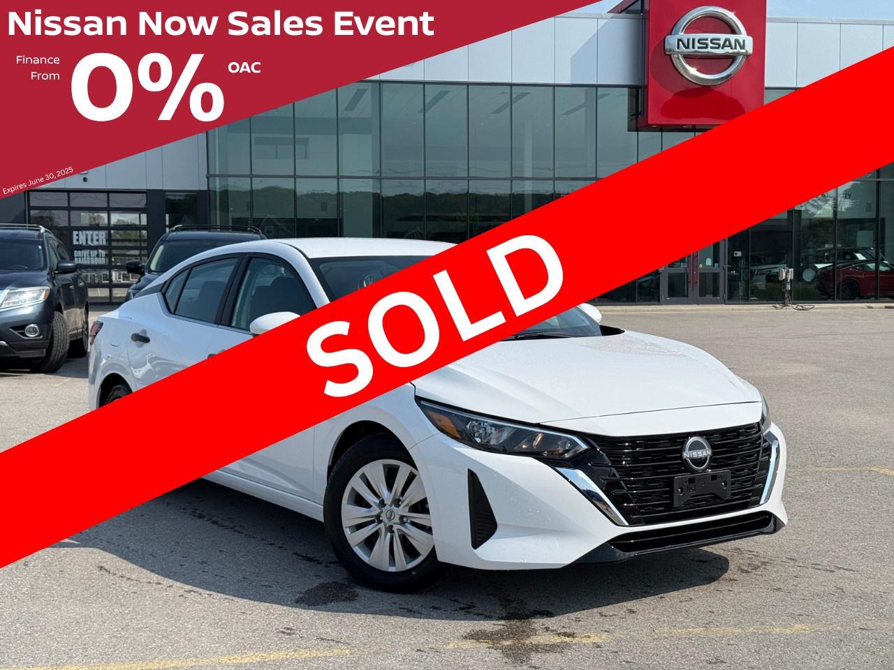 New 2025 Nissan Sentra S Plus CVT for sale in Midland, ON
