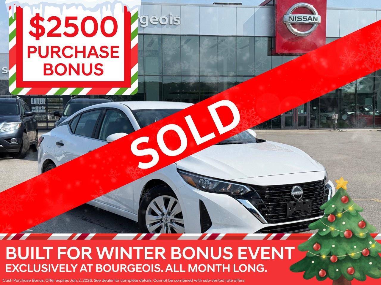 New 2025 Nissan Sentra S Plus CVT for sale in Midland, ON