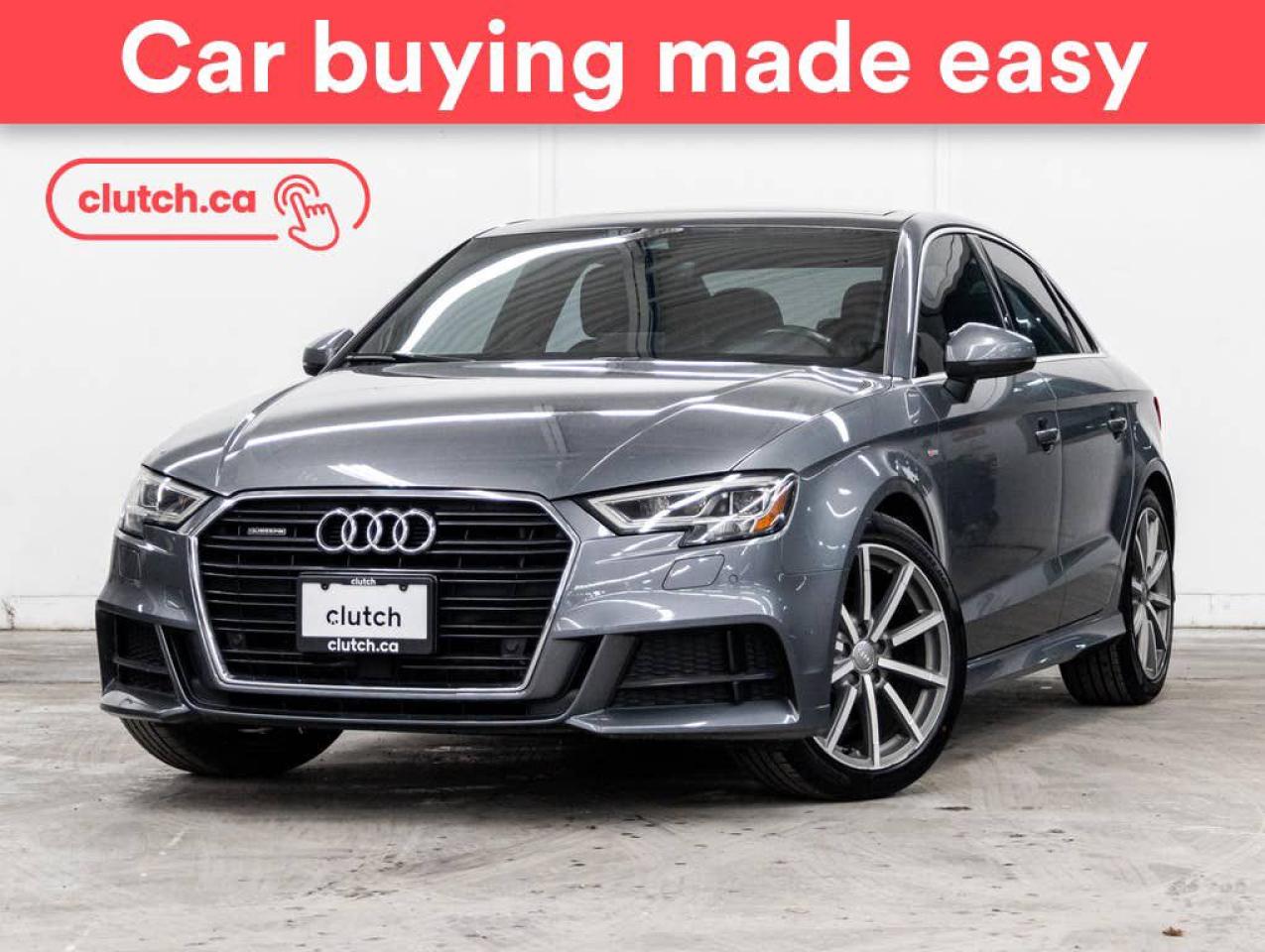 Used 2017 Audi A3 Technik AWD w/ Apple CarPlay, Dual Zone A/C, Power Sunroof for sale in Toronto, ON