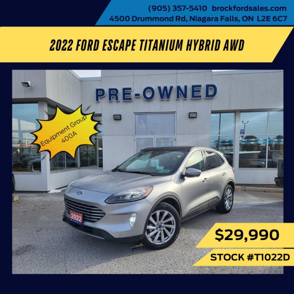 Used 2022 Ford Escape Hybrid Titanium hybride TI for sale in Niagara Falls, ON