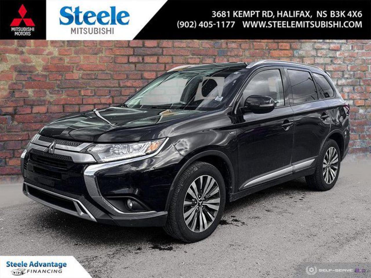 Recent Arrival!2019 Mitsubishi Outlander SE 6-Speed Sportronic with Paddle-Shifters, 4WD, 3rd row seats: split-bench, 4-Wheel Disc Brakes, 6 Speakers, Air Conditioning, Alloy wheels, Android Auto & Apple CarPlay, Brake assist, Driver vanity mirror, Dual front impact airbags, Exterior Parking Camera Rear, Front anti-roll bar, Front fog lights, Heated Front Bucket Seats, Heated front seats, Illuminated entry, Low tire pressure warning, Outside temperature display, Overhead airbag, Passenger vanity mirror, Power steering, Radio data system, Rear window defroster, Remote keyless entry, Split folding rear seat, Steering wheel mounted audio controls, Tachometer, Telescoping steering wheel, Tilt steering wheel, Trip computer.Black 2019 Mitsubishi Outlander SE 4WD 6-Speed Sportronic with Paddle-Shifters 3.0L V6 SOHC MIVECSteele Mitsubishi has the largest and most diverse selection of preowned vehicles in HRM. Buy with confidence, knowing we use fair market pricing guaranteeing the absolute best value in all of our pre owned inventory!Steele Auto Group is one of the most diversified group of automobile dealerships in Canada, with 60 dealerships selling 29 brands and an employee base of well over 2300. Sales are up over last year and our plan going forward is to expand further into Atlantic Canada and the United States furthering our commitment to our Canadian customers as well as welcoming our new customers in the USA.