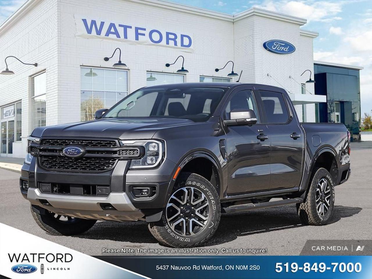 New 2024 Ford Ranger LARIAT for sale in Watford, ON