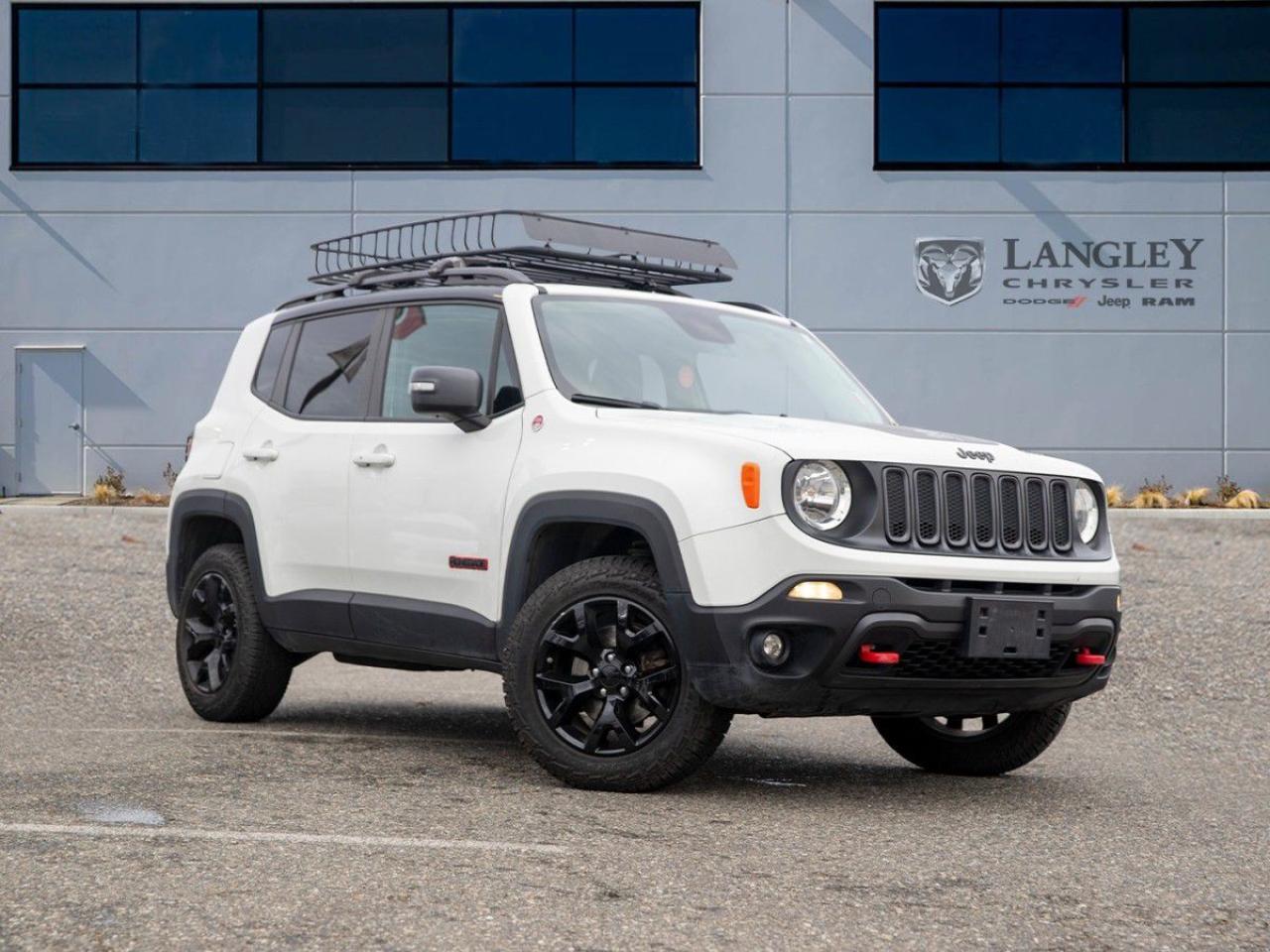 Used 2015 Jeep Renegade Trailhawk Red Interior Accent | Rooftop Carrier | Satellite Radio for sale in Surrey, BC