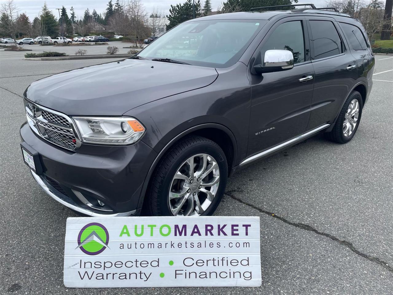 Used 2016 Dodge Durango CITADEL PLATINUM AWD, LOADED, GREAT FINANCING, WARRANTY, INHSPECTED W/BCAA MEMBERSHIP! for sale in Surrey, BC