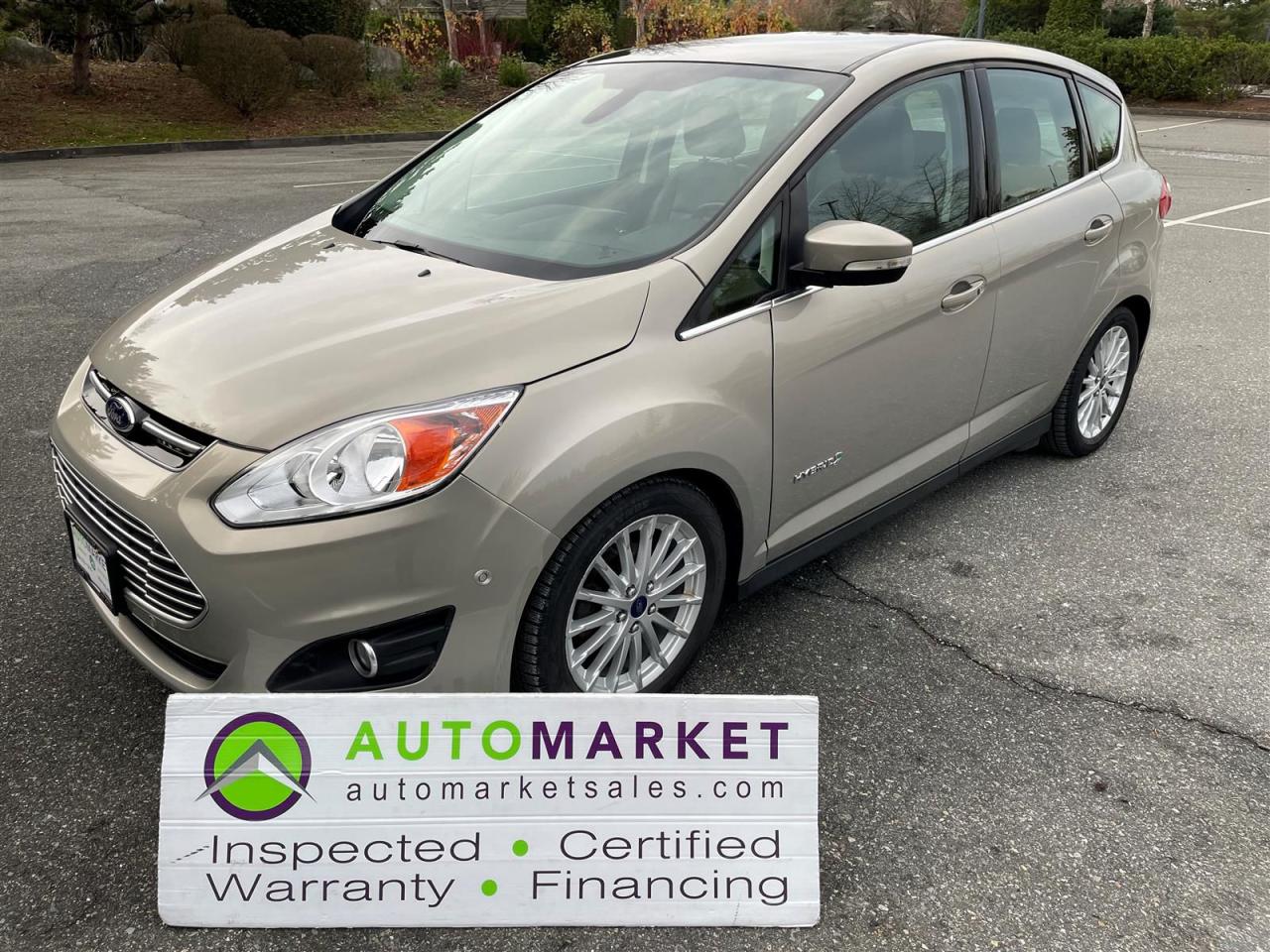 Used 2015 Ford C-MAX HYBRID SEL, LEATHER/SUNROOF, FINANCING, WARRANTY, INSPECTED W/BCAA MBSHP! for sale in Surrey, BC