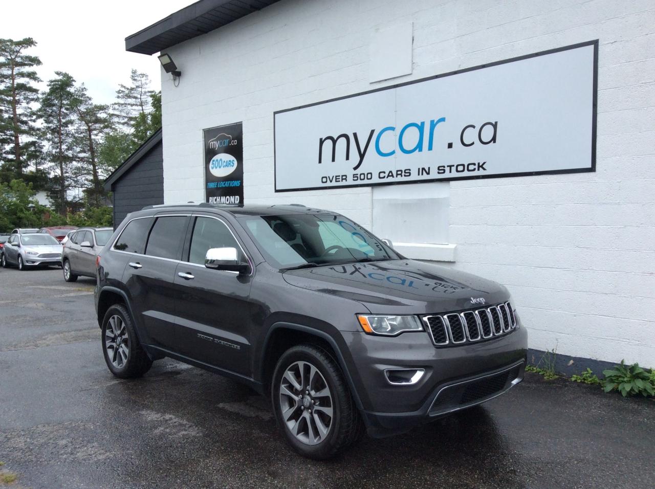 Used 2018 Jeep Grand Cherokee Limited 5.7L LIMITED 4X4!! BACKUP CAM. HEATED SEATS. LEATHER. NAV. MOONROOF. PWR SEATS. 20