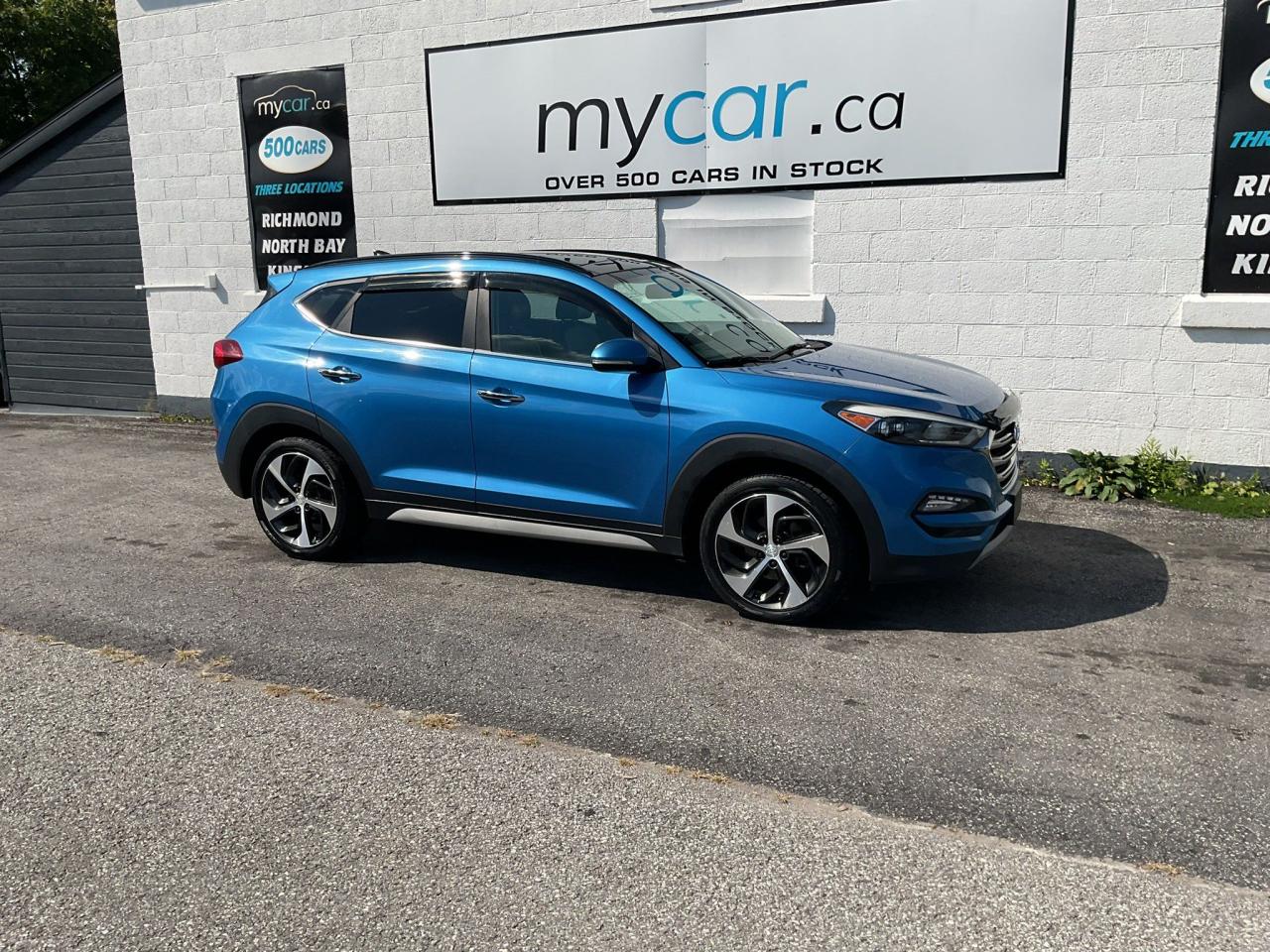 Used 2017 Hyundai Tucson Limited 1.6L LIMITED EDITION!!!  SUNROOF. BACKUP CAM.  HEATED SEATS. LEATHER. NAV. PWR SEATS. ALLOYS. A/C. C for sale in North Bay, ON