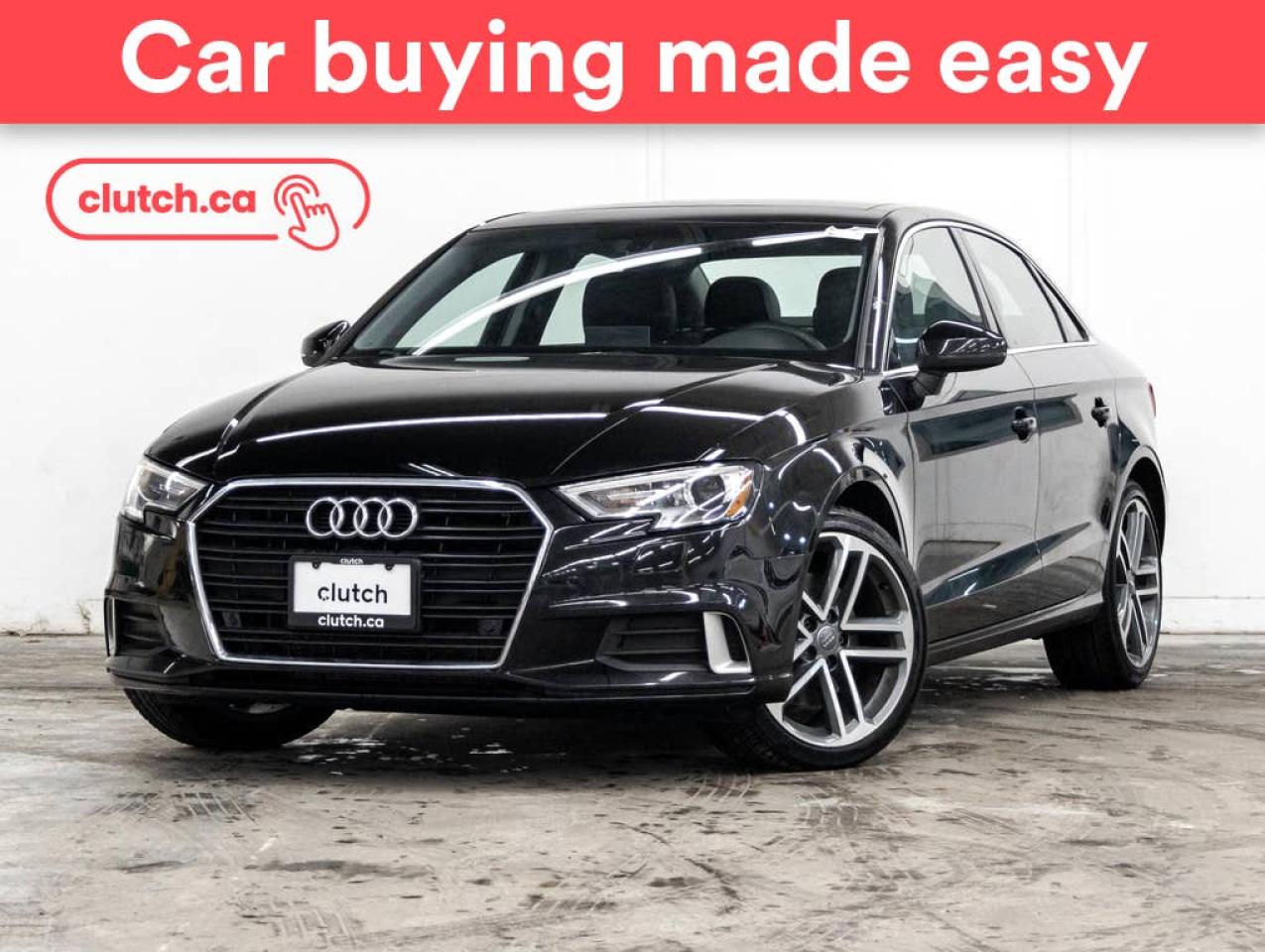 Used 2020 Audi A3 Komfort w/ Apple CarPlay & Android Auto, Dual Zone A/C, Power Sunroof for sale in Toronto, ON