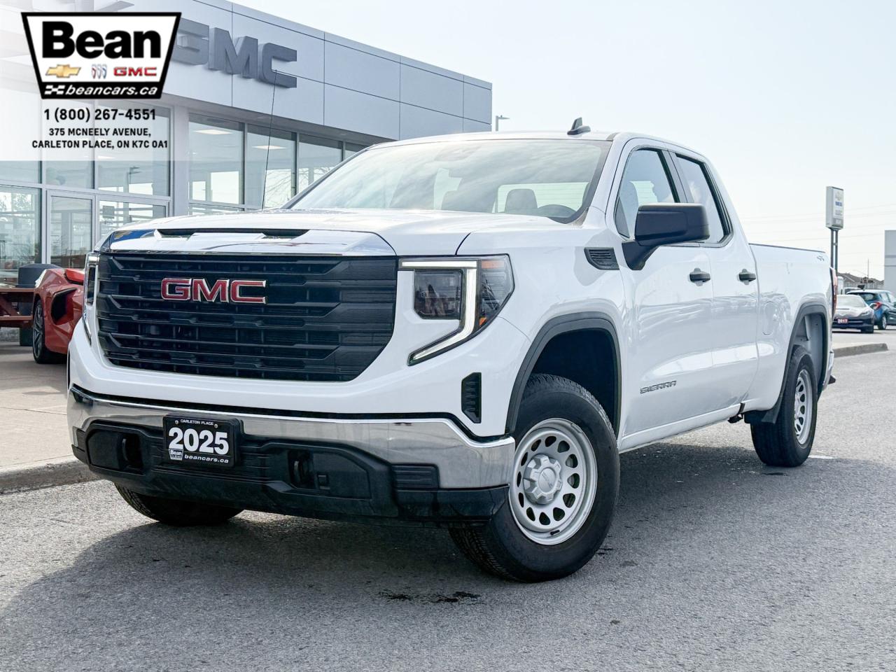 New 2025 GMC Sierra 1500 Pro 5.3L V8 WITH REMOTE ENTRY, HITCH GUIDANCE, HD REAR VISION CAMERA, EZ LIFT TAILGATE for sale in Carleton Place, ON