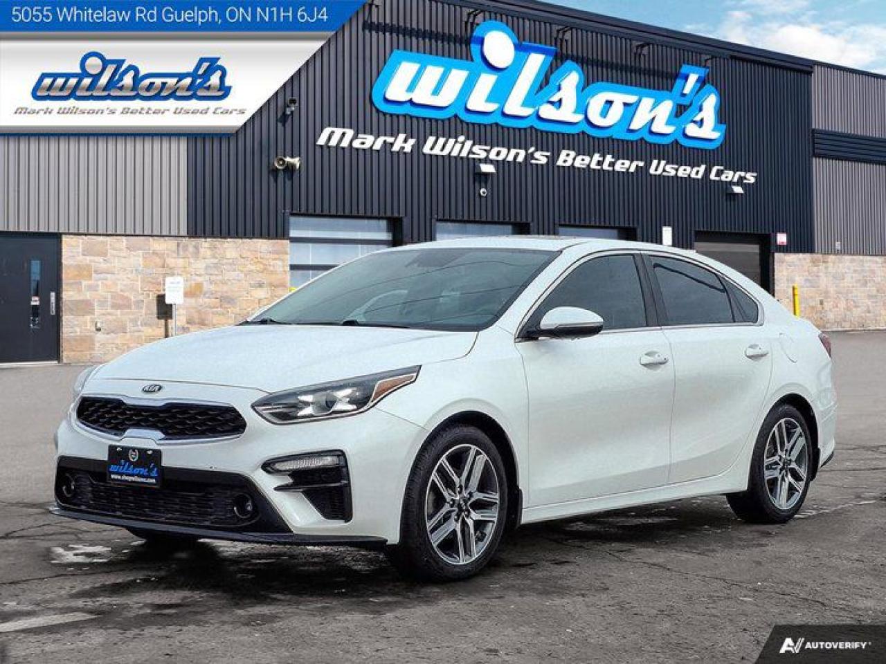 Used 2019 Kia Forte EX Limited  | Leather | Nav | Sunroof | Cooled + Heated Seats | Heated Steering & more!! for sale in Guelph, ON