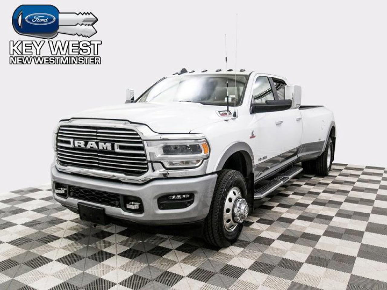 Used 2022 RAM 3500 Laramie 4x4 Crew Cab 169wb Dually Leather Nav Cam Heated Seats for sale in New Westminster, BC