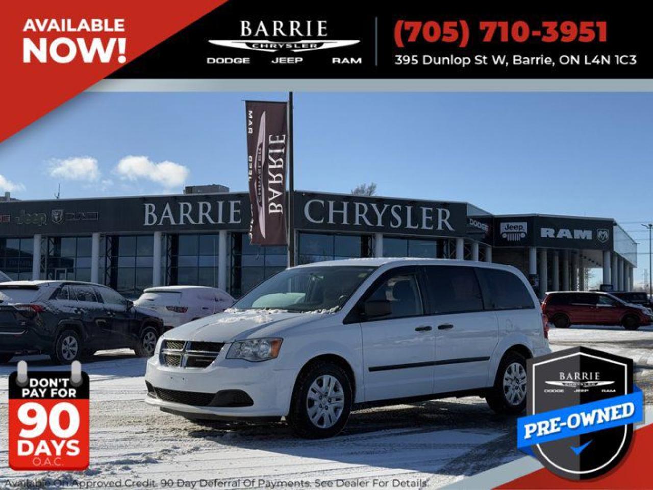 Used 2016 Dodge Grand Caravan CANADA VALUE PACKAGE for sale in Barrie, ON