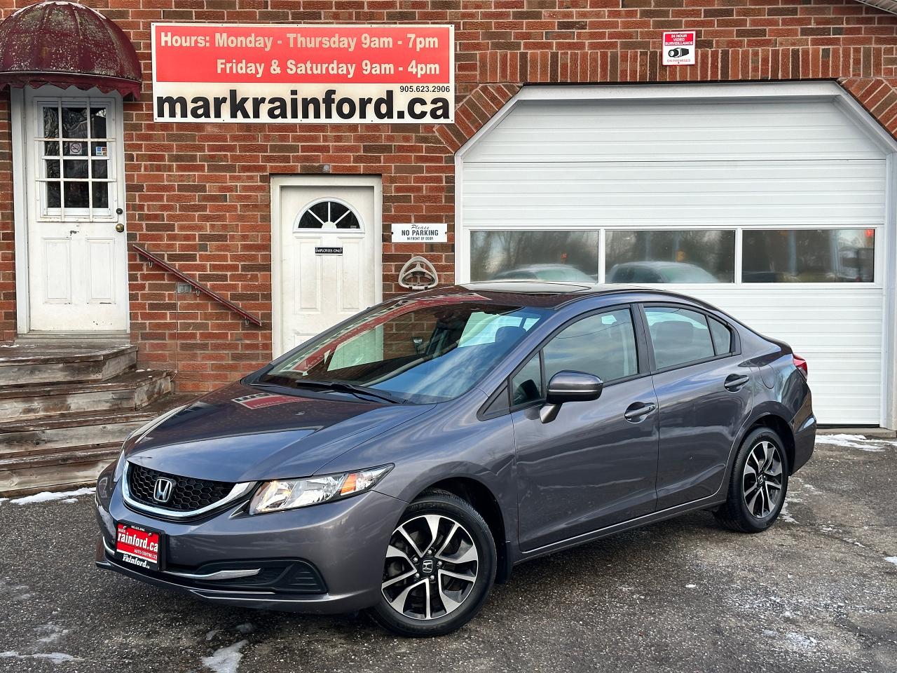 Used 2014 Honda Civic EX Heated Cloth Sunroof BackupCam Bluetooth FM A/C for sale in Bowmanville, ON