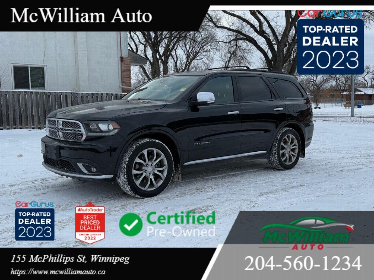 Used 2017 Dodge Durango Citadel 4dr All-wheel Drive Automatic for sale in Winnipeg, MB