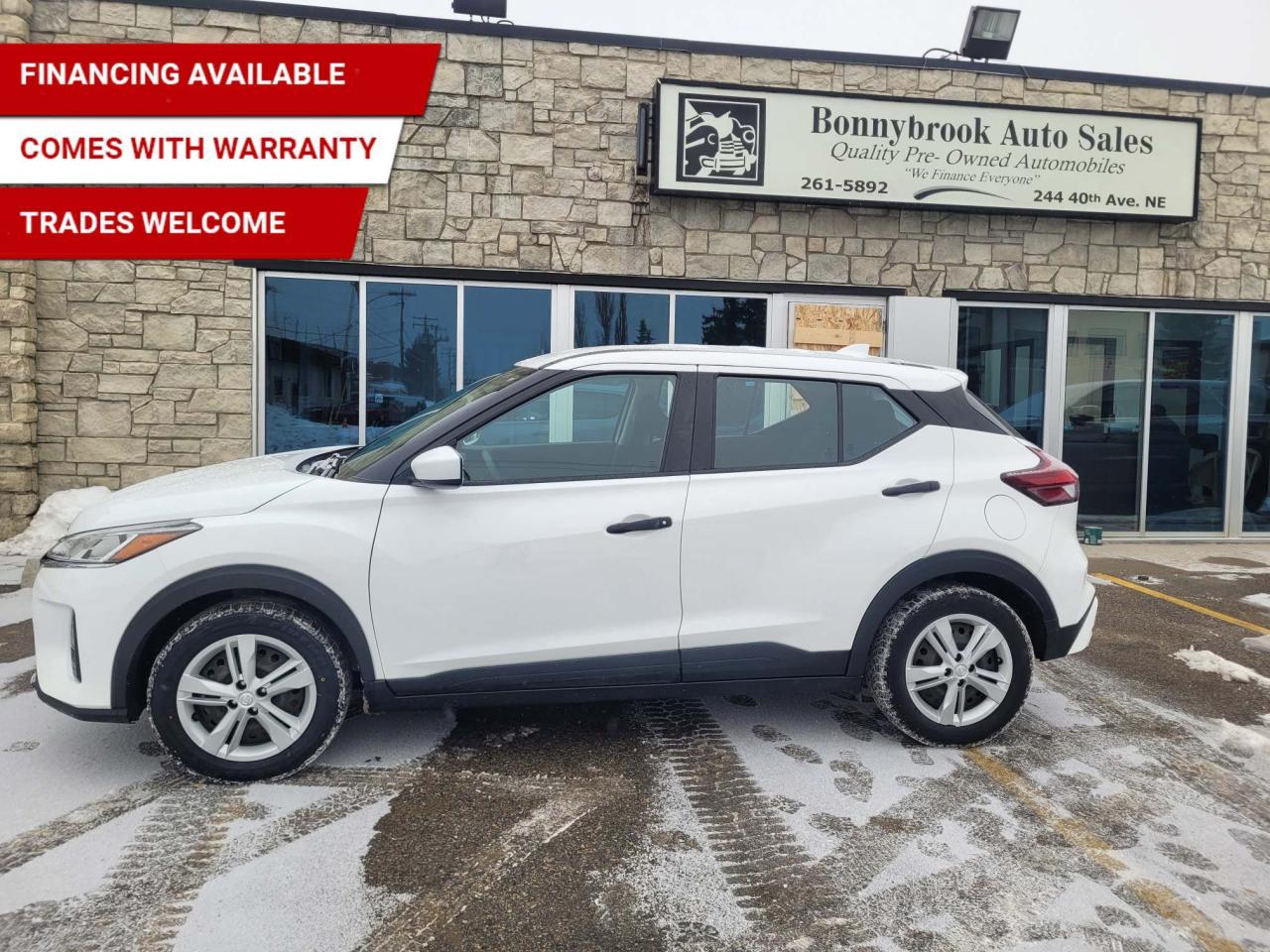 Used 2021 Nissan Kicks S FWD/Bluetooth/Rearview camera/Lane departure for sale in Calgary, AB