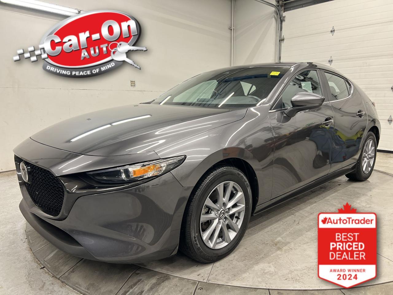 LIKE NEW! Automatic GS Hatchback w/ heated seats & steering, Apple CarPlay/Android Auto, blind spot monitor, rear cross-traffic alert, lane-keep assist, pre-collision system, adaptive cruise control w/ stop & go, backup camera, 16-inch alloys, dual-zone climate control, automatic headlights w/ auto highbeams, full power group, Bluetooth, leather-wrapped steering wheel, keyless entry w/ push start and brake holding!