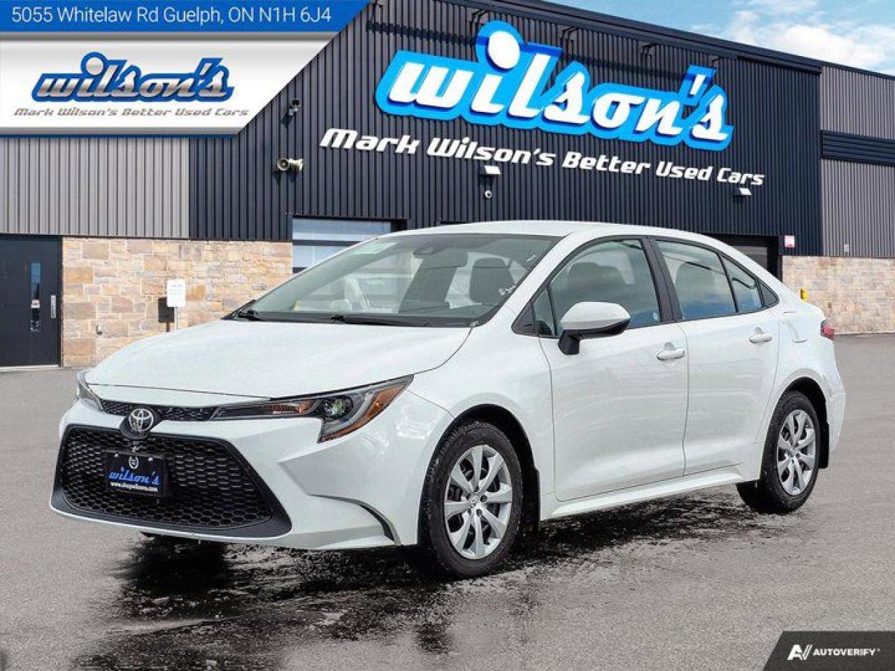 Check out this certified 2022 Toyota Corolla L Radar Cruise, Heated Seats, CarPlay + Android, Rear Camera, Bluetooth, and more!. Its Variable transmission and 1.8 L engine will keep you going. . Stop by and visit us at Mark Wilsons Better Used Cars, 5055 Whitelaw Road, Guelph, ON N1H 6J4.60+ years of World Class Service!650+ Live Market Priced VEHICLES! ONE MASSIVE LOCATION!No unethical Penalties or tricks for paying cash!Free Local Delivery Available!FINANCING! - Better than bank rates! 6 Months No Payments available on approved credit OAC. Zero Down Available. We have expert licensed credit specialists to secure the best possible rate for you and keep you on budget ! We are your financing broker, let us do all the leg work on your behalf! Click the RED Apply for Financing button to the right to get started or drop in today!BAD CREDIT APPROVED HERE! - You dont need perfect credit to get a vehicle loan at Mark Wilsons Better Used Cars! We have a dedicated licensed team of credit rebuilding experts on hand to help you get the car of your dreams!WE LOVE TRADE-INS! - Top dollar trade-in values!SELL us your car even if you dont buy ours! HISTORY: Free Carfax report included.Certification included! No shady fees for safety!EXTENDED WARRANTY: Available30 DAY WARRANTY INCLUDED: 30 Days, or 3,000 km (mechanical items only). No Claim Limit (abuse not covered)5 Day Exchange Privilege! *(Some conditions apply)CASH PRICES SHOWN: Excluding HST and Licensing Fees.2019 - 2024 vehicles may be daily rentals. Please inquire with your Salesperson.