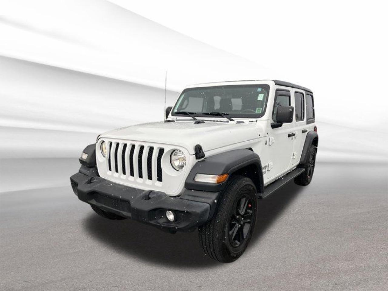 This Used 2019 Jeep Wrangler Unlimited Sport is the perfect vehicle for anyone looking for a reliable and capable off-road SUV. With an odometer reading of 117,413 kilometers, this Jeep has plenty of life left in it and is ready to tackle any adventure you throw its way. Powered by a hybrid engine - Intercooled Turbo Gas/Electric I-4 2.0 L/122 - this Wrangler offers a great combination of power and fuel efficiency, with city KM/L at 11 and highway KM/L at 10.Equipped with a parkview back-up camera, this Wrangler makes parking and maneuvering in tight spaces a breeze. The proximity key for push button start adds convenience to your daily routine, allowing you to start the vehicle without ever taking the key out of your pocket or bag. Paired with a smooth-shifting 4X4 8-Speed Automatic w/OD transmission, this Wrangler delivers an unparalleled driving experience both on and off the road. Dont miss out on the opportunity to own this well-maintained and feature-packed Jeep Wrangler Unlimited Sport -- visit us at Steele Halifax Chrysler Dodge Jeep Ram FIAT today!Top reasons for buying from Halifax Chrysler: Live Market Value Pricing, No Pressure Environment, State Of The Art facility, Mopar Certified Technicians, Convenient Location, Best Test Drive Route In City, Full Disclosure. Certification Program Details: 85 Point Inspection, 2 Years Fresh MVI, Brake Inspection, Tire Inspection, Fresh Oil Change, Free Carfax Report, Vehicle Professionally Detailed. Here at Halifax Chrysler, we are committed to providing excellence in customer service and will ensure your purchasing experience is second to none! Visit us at 12 Lakelands Boulevard in Bayers Lake, call us at 902-455-0566 or visit us online at www.halifaxchrysler.com *** We do our best to ensure vehicle specifications are accurate. It is up to the buyer to confirm details.***