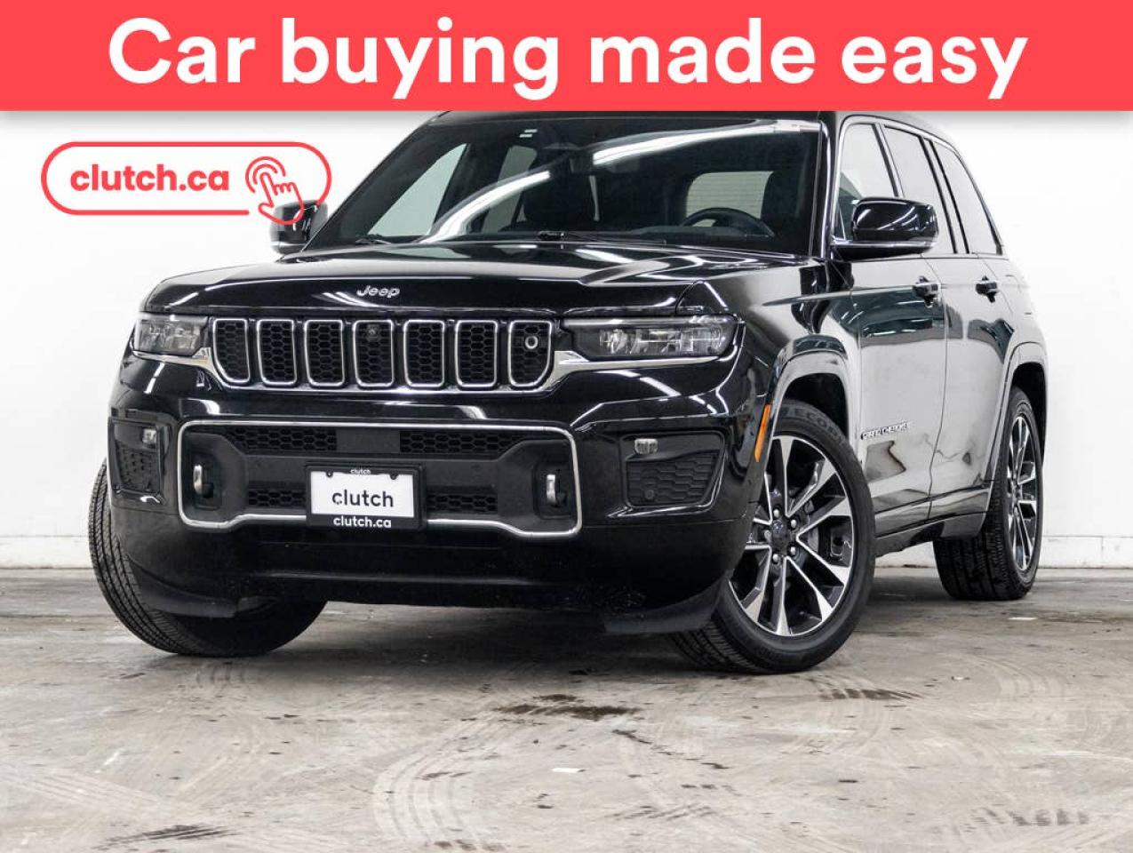 Used 2022 Jeep Grand Cherokee Overland 4x4 w/ UConnect 5, Panoramic Moonroof, 360 Rearview Cam for sale in Toronto, ON