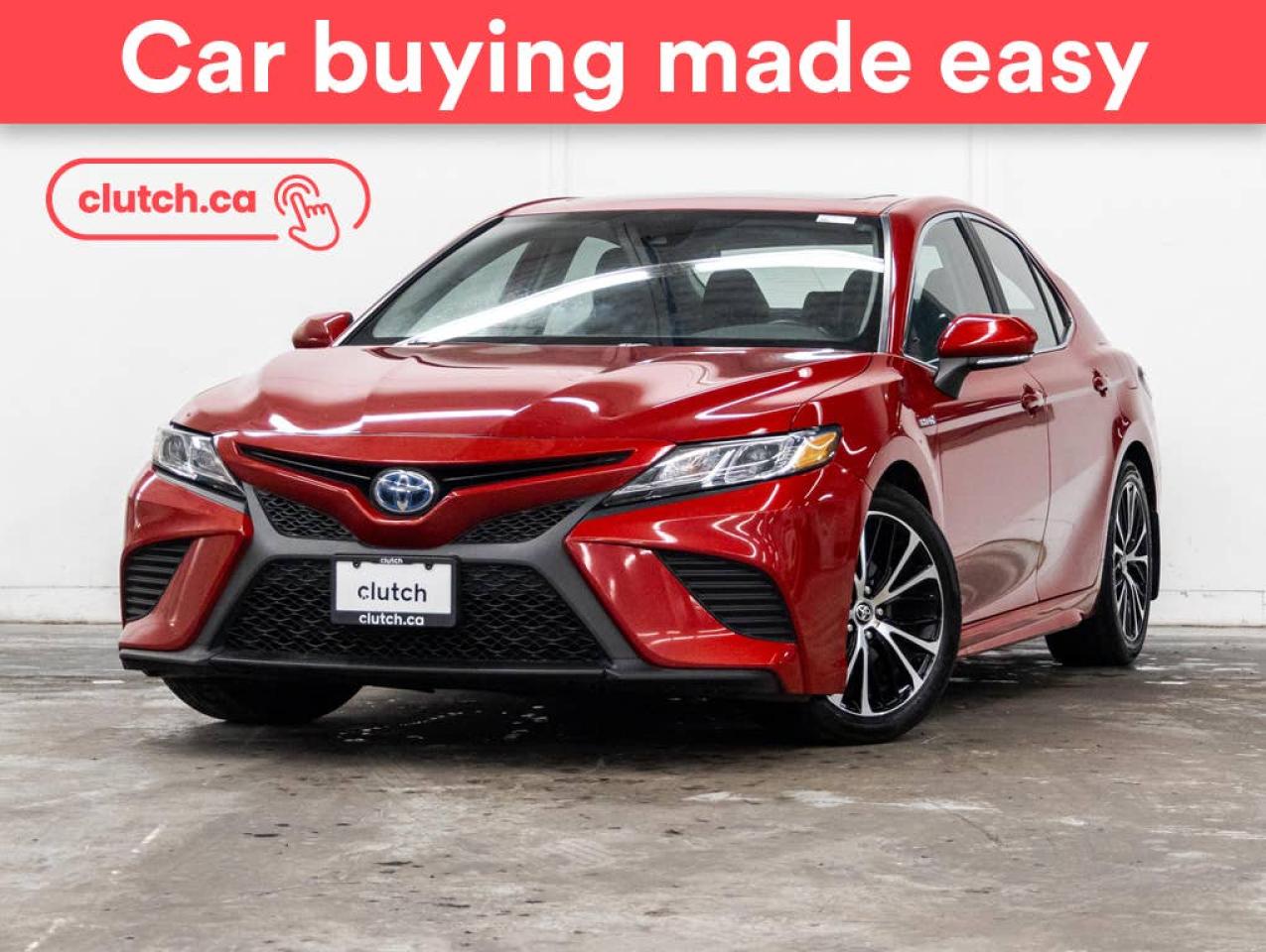 Used 2020 Toyota Camry HYBRID SE w/ Apple CarPlay & Android Auto, Dual Zone A/C, Power Sunroof for sale in Toronto, ON