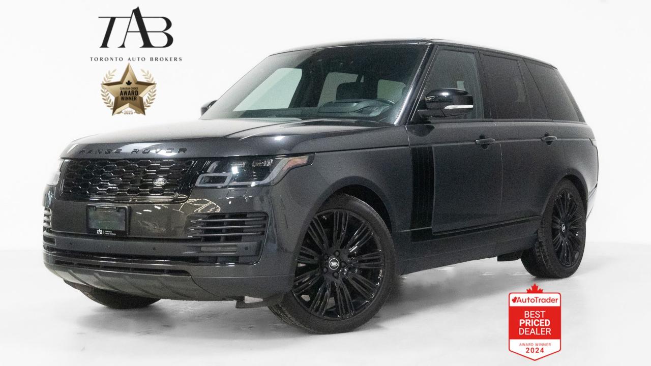 This beautiful 2020 Range Rover is a local Ontario vehicle. Experience the pinnacle of luxury and performance with the 2020 Land Rover Range Rover P525 HSE. Powered by a supercharged V8 engine, this masterpiece delivers an exhilarating 518 horsepower while wrapping you in unmatched refinement. 

Key features Include:

Supercharged 5.0L V8 Engine
Autobiography Trim Exclusive Features
Front Center Console Refriger
Heated Windscreen
22" Wheels 
Cabin Air Isolation
Heads-Up Display (HUD)
Terrain Response 2 System
Adaptive Dynamics Suspension
Meridian Signature Reference Sound System
Executive Class Rear Seats
Rear Seat Entertainment System
Four-Zone Climate Control
Panoramic Sliding Glass Roof
Soft Close Doors
Configurable Ambient Lighting
Heated and Cooled Massage Seats (Front and Rear)
Driver Assist Pack
Exterior Black Design Package


NOW OFFERING 3 MONTH DEFERRED FINANCING PAYMENTS ON APPROVED CREDIT. 

WE OFFER THE BEST FINANCE RATES, AND DONT CHARGE ANY FINANCING FEE 

Looking for a top-rated pre-owned luxury car dealership in the GTA? Look no further than Toronto Auto Brokers (TAB)! Were proud to have won multiple awards, including the 2024 AutoTrader Best Priced Dealer, 2024 CBRB Dealer Award, the Canadian Choice Award 2024, the 2024 BNS Award, the 2024 Three Best Rated Dealer Award, and many more!

With 30 years of experience serving the Greater Toronto Area, TAB is a respected and trusted name in the pre-owned luxury car industry. Our 30,000 sq.Ft indoor showroom is home to a wide range of luxury vehicles from top brands like BMW, Mercedes-Benz, Audi, Porsche, Land Rover, Jaguar, Aston Martin, Bentley, Maserati, and more. And we dont just serve the GTA, were proud to offer our services to all cities in Canada, including Vancouver, Montreal, Calgary, Edmonton, Winnipeg, Saskatchewan, Halifax, and more.

At TAB, were committed to providing a no-pressure environment and honest work ethics. As a family-owned and operated business, we treat every customer like family and ensure that every interaction is a positive one. Come experience the TAB Lifestyle at its truest form, luxury car buying has never been more enjoyable and exciting!

We offer a variety of services to make your purchase experience as easy and stress-free as possible. From competitive and simple financing and leasing options to extended warranties, aftermarket services, and full history reports on every vehicle, we have everything you need to make an informed decision. We welcome every trade, even if youre just looking to sell your car without buying, and when it comes to financing or leasing, we offer same day approvals, with access to over 50 lenders, including all of the banks in Canada. Feel free to check out your own Equifax credit score without affecting your credit score, simply click on the Equifax tab above and see if you qualify.

So if youre looking for a luxury pre-owned car dealership in Toronto, look no further than TAB! We proudly serve the GTA, including Toronto, Etobicoke, Woodbridge, North York, York Region, Vaughan, Thornhill, Richmond Hill, Mississauga, Scarborough, Markham, Oshawa, Peteborough, Hamilton, Newmarket, Orangeville, Aurora, Brantford, Barrie, Kitchener, Niagara Falls, Oakville, Cambridge, Kitchener, Waterloo, Guelph, London, Windsor, Orillia, Pickering, Ajax, Whitby, Durham, Cobourg, Belleville, Kingston, Ottawa, Montreal, Vancouver, Winnipeg, Calgary, Edmonton, Regina, Halifax, and more.

Call us today or visit our website to learn more about our inventory and services. And remember, all prices exclude applicable taxes and licensing, and vehicles can be certified at an additional cost of $799.


Awards:
  * ALG Canada Residual Value Awards