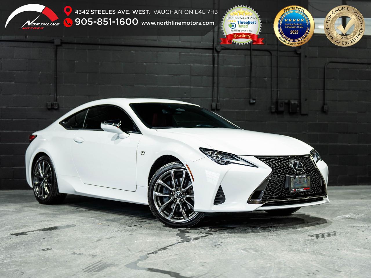 Used 2022 Lexus RC RC 300 AWD/1 OWNER/ RED LEATHER/ ADAPTIVE CRUISE for sale in Vaughan, ON