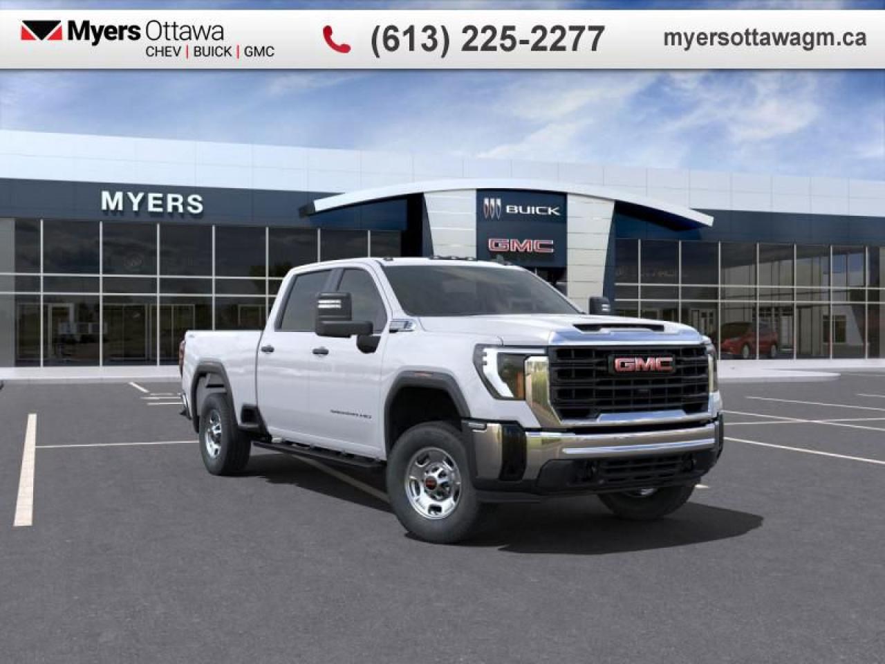 New 2025 GMC Sierra 2500 HD Pro  2500 CREW- 6.6 gas, 5th wheel prep, PLOW PREP for sale in Ottawa, ON