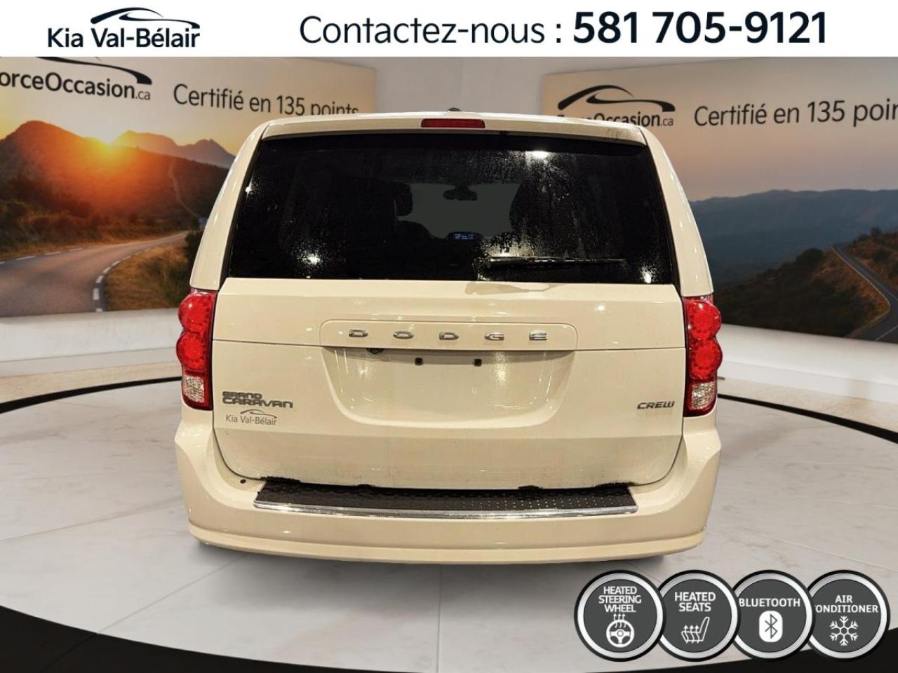 Used 2019 Dodge Grand Caravan CREW PLUS *CAMÉRA *CRUISE *BLUETOOTH *BI-ZONE *A/C for sale in Québec, QC