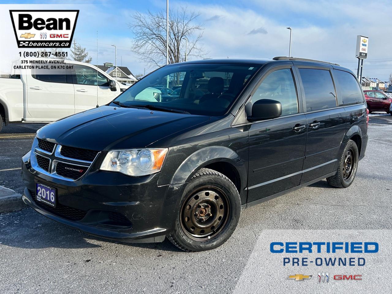 Used 2016 Dodge Grand Caravan SE/SXT 3.5L V6 WITH REMOTE ENTRY, CLOTH SEATS, REAR SEATS WITH STOW 'N GO, A/C, AM/FM RADIO, REAR ENTERTAINMENT  SYSTEM for sale in Carleton Place, ON