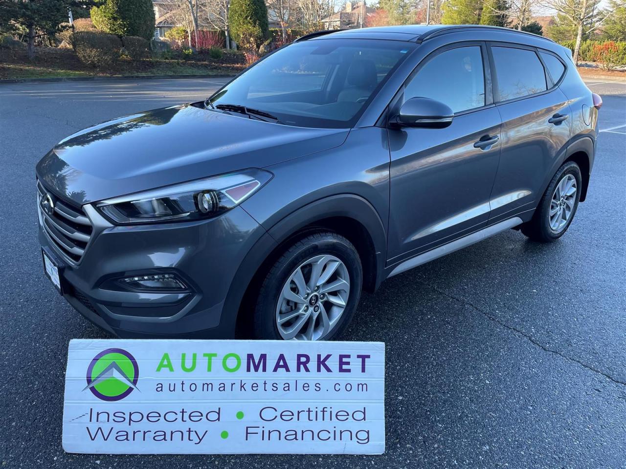 Used 2018 Hyundai Tucson PREMIUM AWD, LEATHER, SUNROOF, FINANCING, WARRANTY, INSPECTED W/BCAA MEMBERSHIP! for sale in Surrey, BC