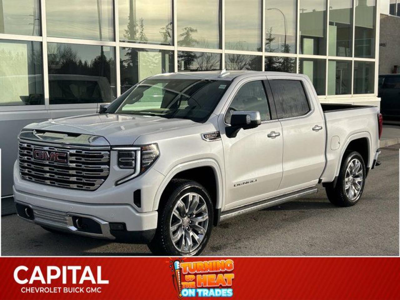 This GMC Sierra 1500 boasts a Gas V8 6.2L/376 engine powering this Automatic transmission. ENGINE, 6.2L ECOTEC3 V8 (420 hp [313 kW] @ 5600 rpm, 460 lb-ft of torque [624 Nm] @ 4100 rpm); featuring Dynamic Fuel Management, Wireless, Apple CarPlay / Wireless Android Auto, Wireless charging.*This GMC Sierra 1500 Comes Equipped with These Options *Wipers, front rain-sensing, Windows, power rear, express down, Windows, power front, drivers express up/down, Window, power, rear sliding with rear defogger, Window, power front, passenger express up/down, Wi-Fi Hotspot capable (Terms and limitations apply. See onstar.ca or dealer for details.), Wheels, 20 x 9 (50.8 cm x 22.9 cm) multi-dimensional polished aluminum, Wheelhouse liners, rear (Deleted with (PCP) Denali CarbonPro Edition.), Wheel, 17 x 8 (43.2 cm x 20.3 cm) full-size, steel spare, USB Ports, 2, Charge/Data ports located inside centre console.* Visit Us Today *Come in for a quick visit at Capital Chevrolet Buick GMC Inc., 13103 Lake Fraser Drive SE, Calgary, AB T2J 3H5 to claim your GMC Sierra 1500!