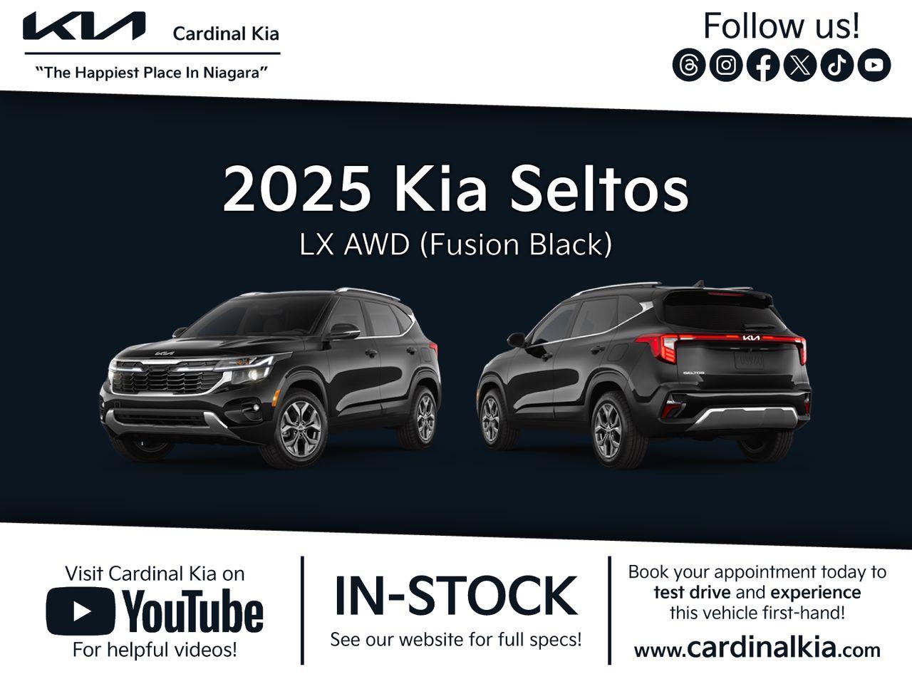 New 2025 Kia Seltos LX for sale in Niagara Falls, ON