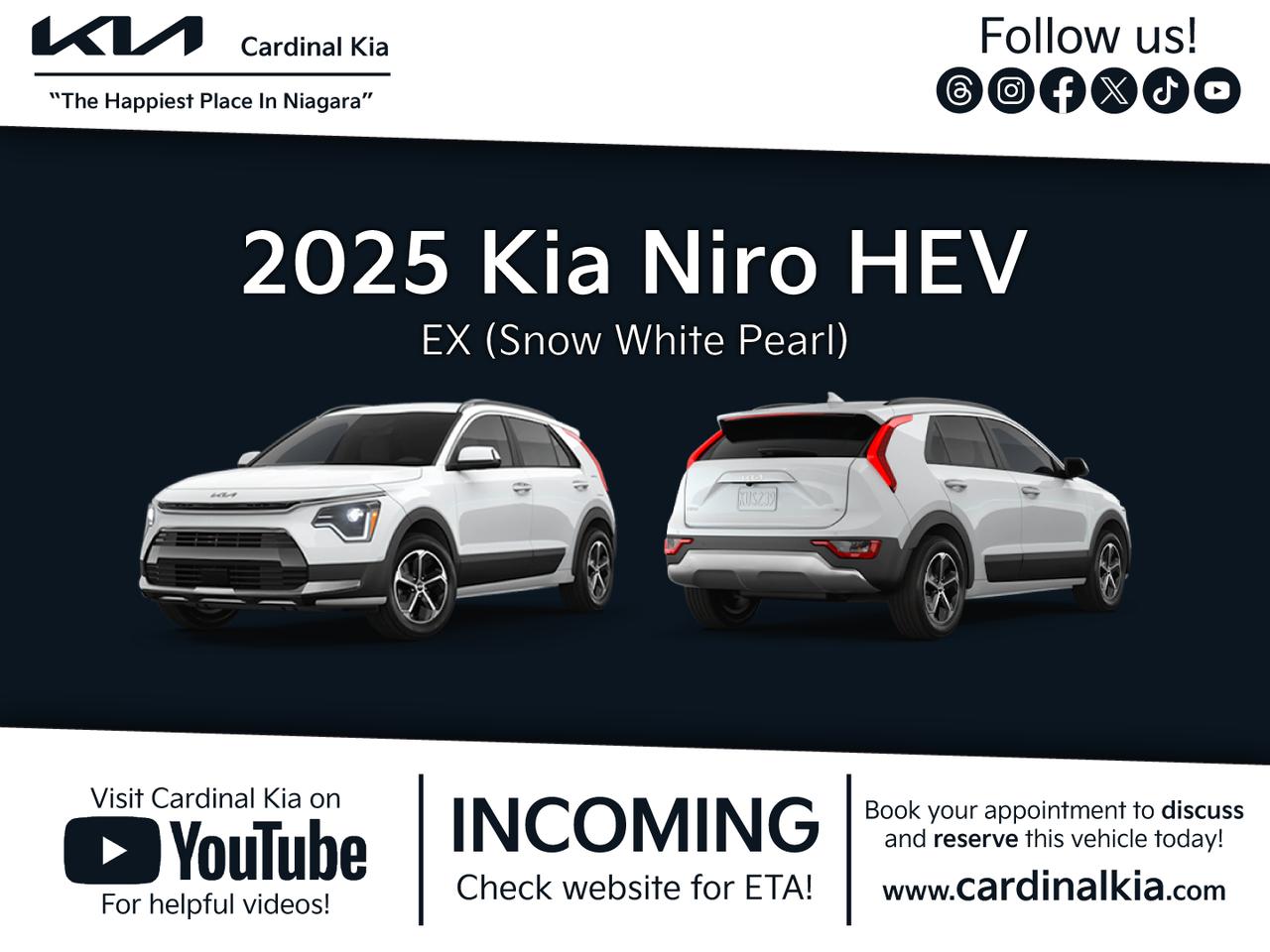 New 2025 Kia NIRO HEV EX for sale in Niagara Falls, ON