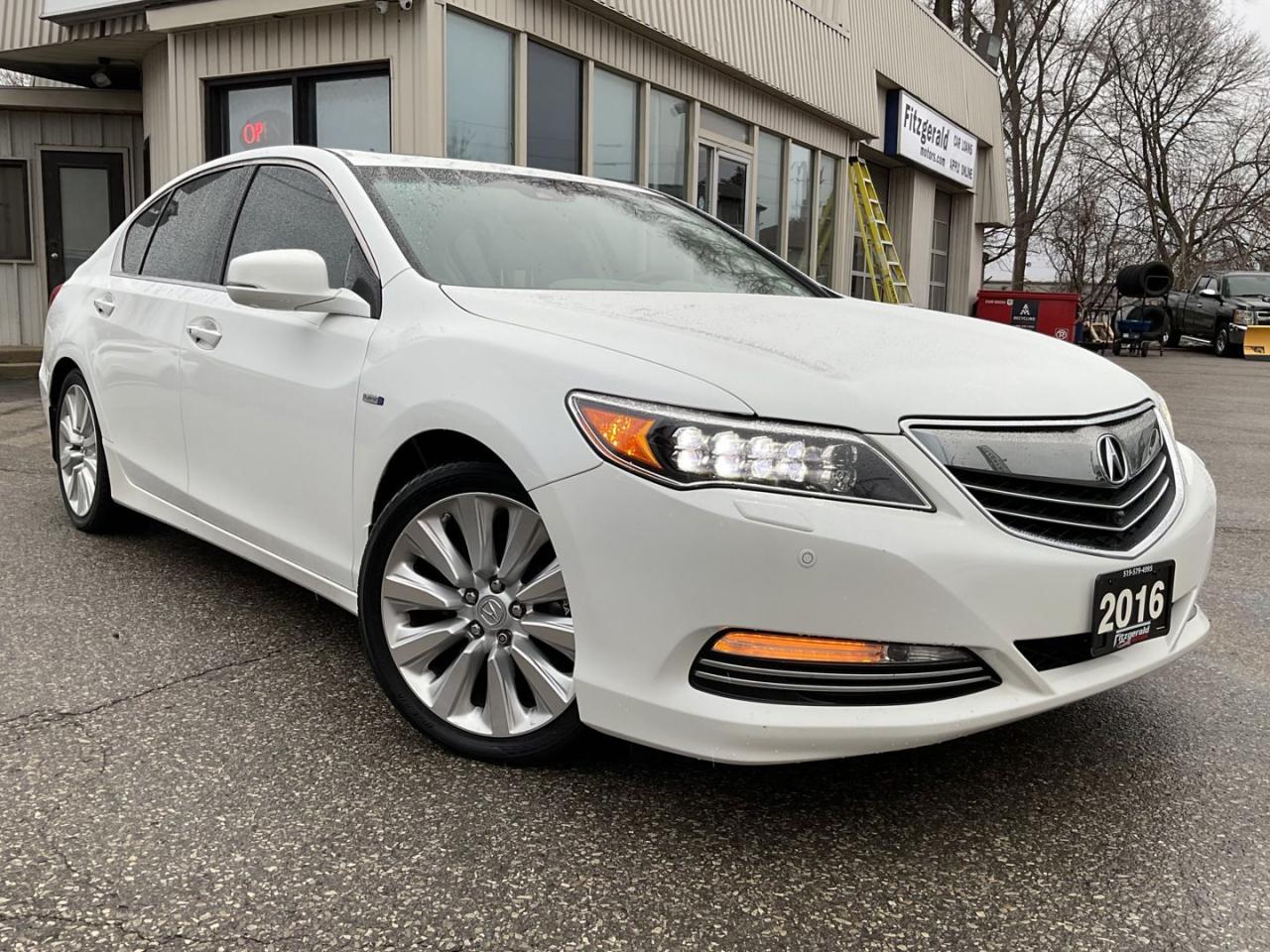 Used 2016 Acura RLX Sport Hybrid SH-AWD Elite Package Sedan - LTHR! NAV! 360 CAM! HUD! BSM! for sale in Kitchener, ON