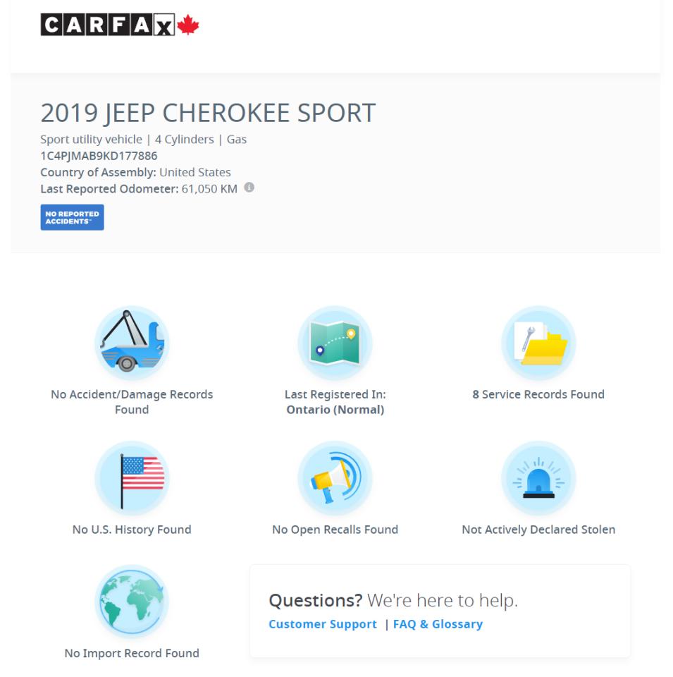 2019 Jeep Cherokee SPORT 4X4+ApplePlay+Heated Steering+CLEAN CARFAX Photo3