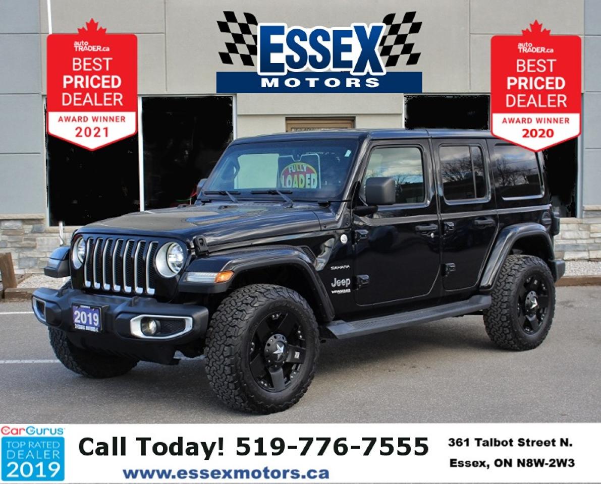 Used 2019 Jeep Wrangler Unlimited Sahara*4x4*Heated Leather*CarPlay*Low Ks for sale in Essex, ON