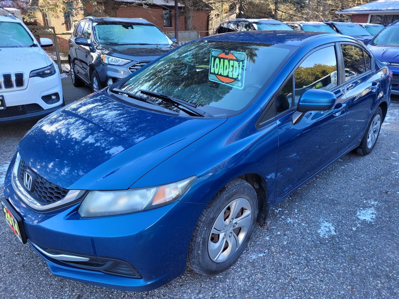 Used 2014 Honda Civic 4dr Man LX Clean CarFax Financing Avail Trades OK! for sale in Rockwood, ON