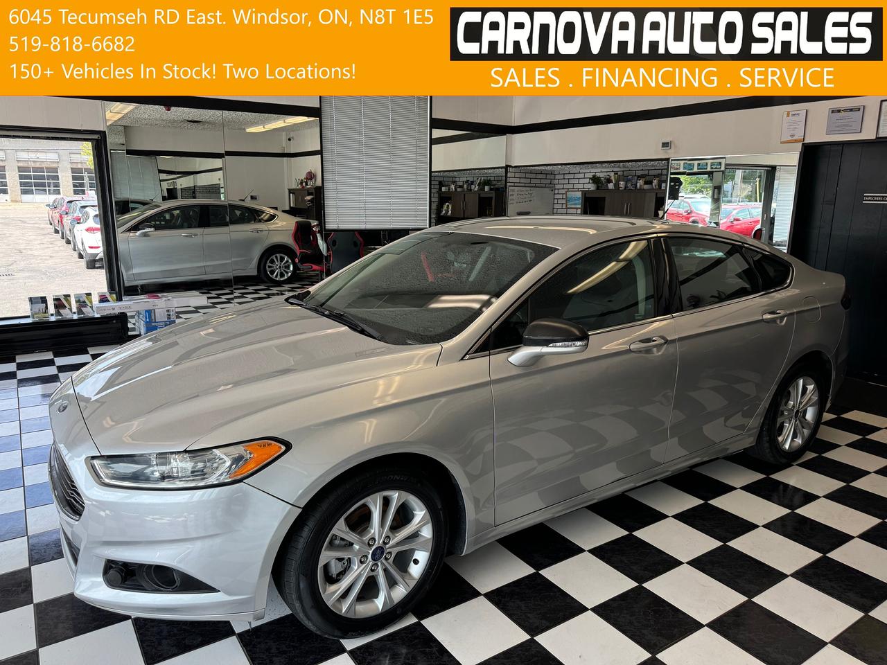 2016 Ford Fusion SE AWD+New Tires+Heated Leather Seats+GPS+Camera Photo0