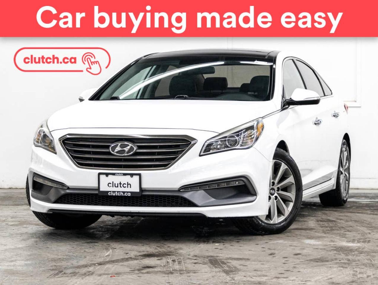 Used 2016 Hyundai Sonata Sport Tech w/ Apple CarPlay & Android Auto, Dual Zone A/C, Panoramic Sunroof for sale in Toronto, ON