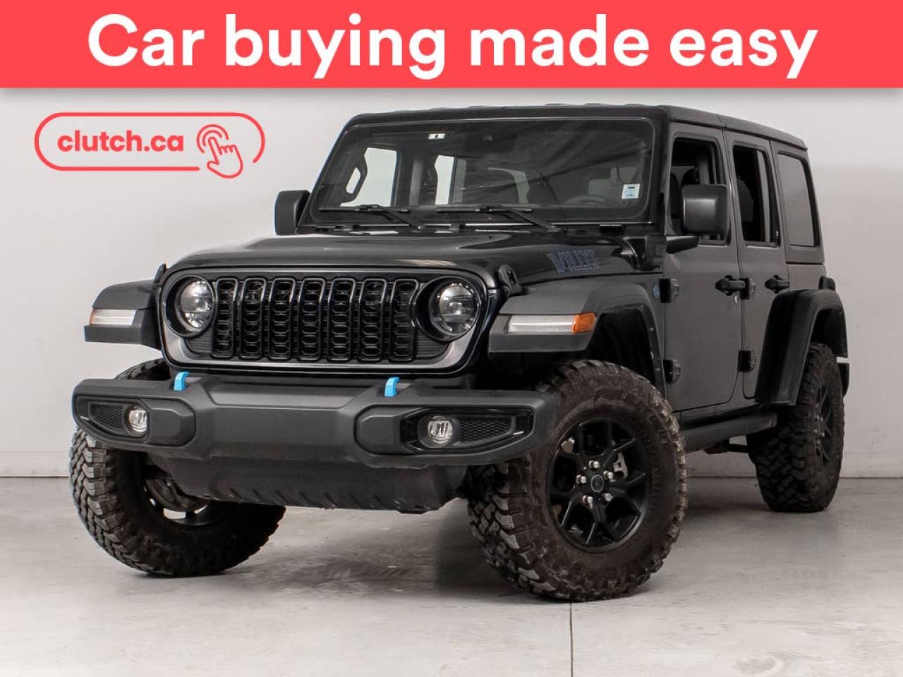 Used 2024 Jeep Wrangler 4xe Unlimited Rubicon 4x4 w/ Removable Hard Top, Adaptive Cruise Control, Backup Cam for sale in Bedford, NS