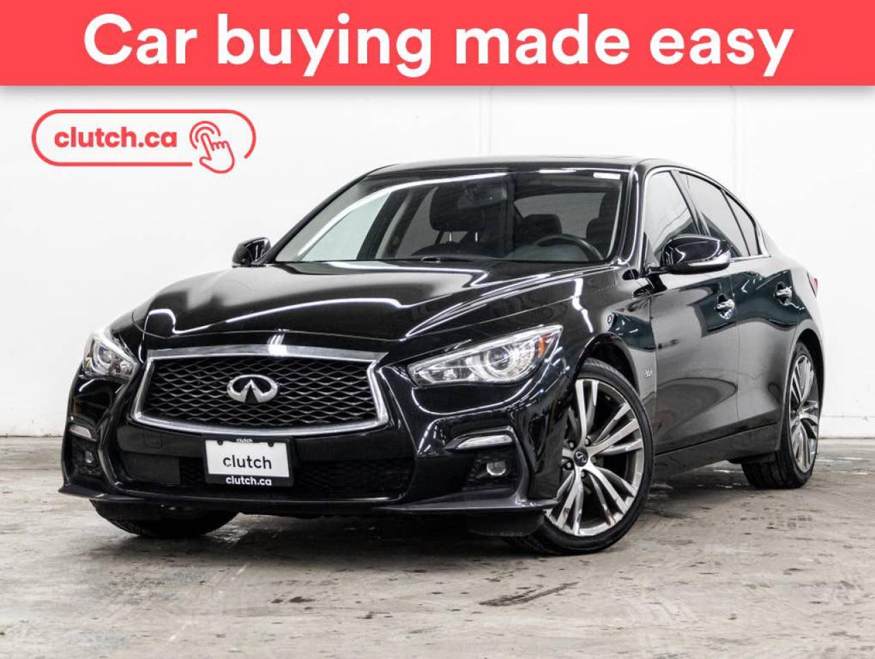 Used 2020 Infiniti Q50 3.0t Signature Edition AWD w/ Apple CarPlay & Android Auto, Dual Zone A/C, Power Sunroof for sale in Toronto, ON