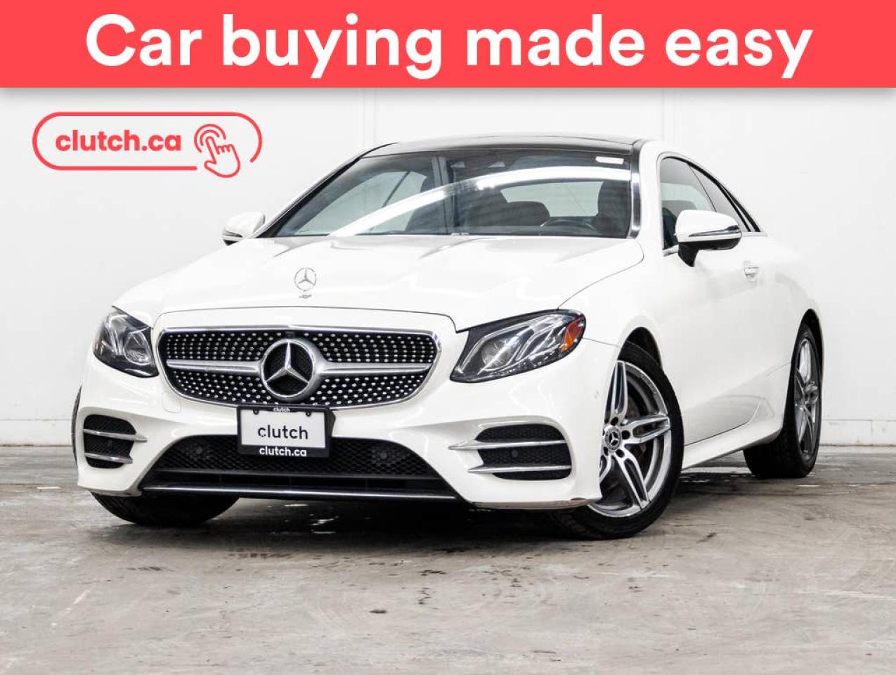 Used 2018 Mercedes-Benz E-Class E 400 4Matic AWD w/ Apple CarPlay & Android Auto, Dual Zone A/C, Power Sunroof for sale in Toronto, ON