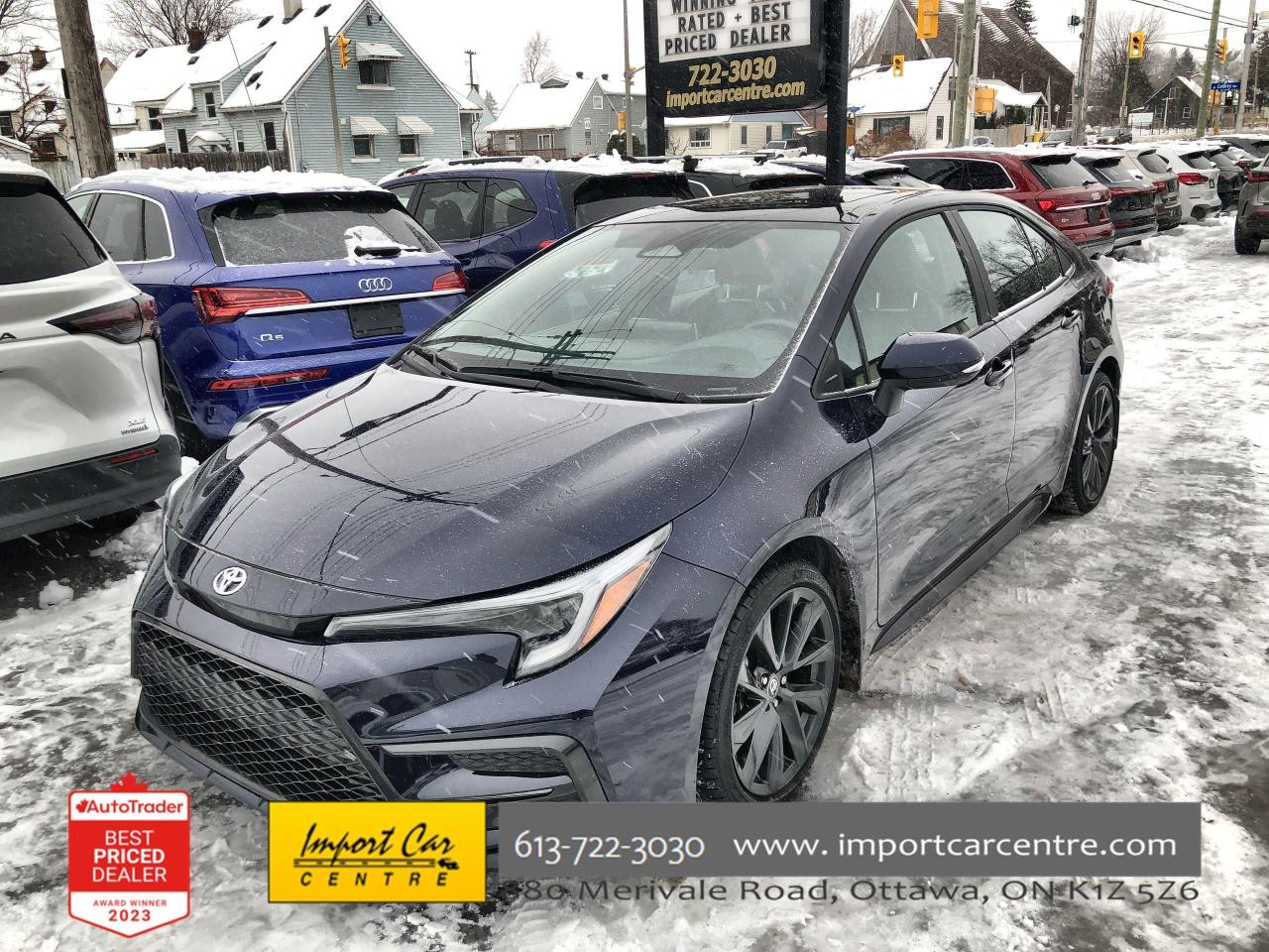 Used 2023 Toyota Corolla XSE ONLY 3,230KMS!!  LIKE NEW!  SOFTEX, NAV, BK. C for sale in Ottawa, ON