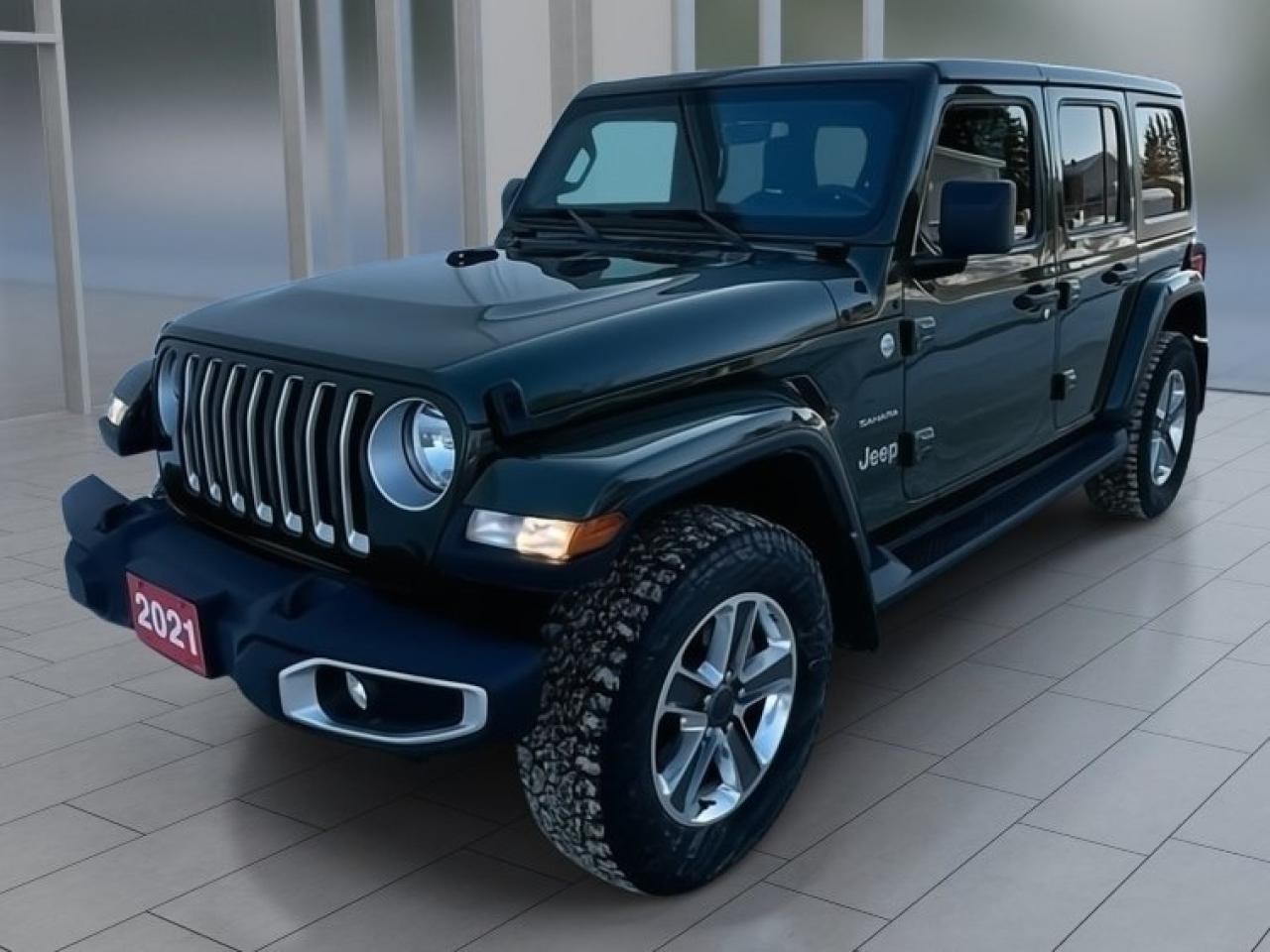 Used 2021 Jeep Wrangler Unlimited Sahara|Clean|NoAccidents|Local|Leather for sale in Brandon, MB